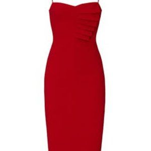 Black Halo Akeno Sheath Dress in Red